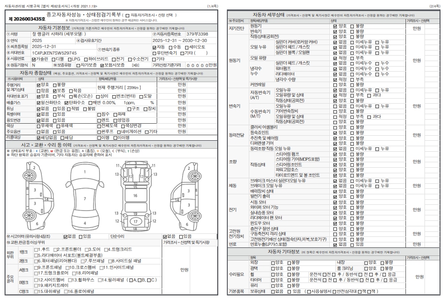 Основная информация и общее состояние / история аварий и ремонтов