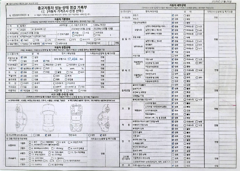 Основная информация и общее состояние / история аварий и ремонтов