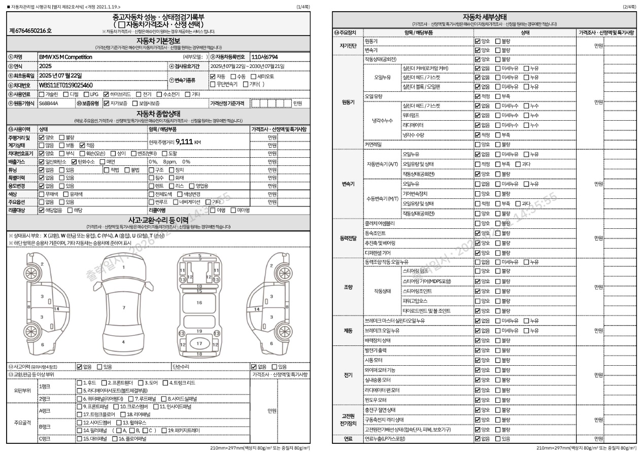 Основная информация и общее состояние / история аварий и ремонтов