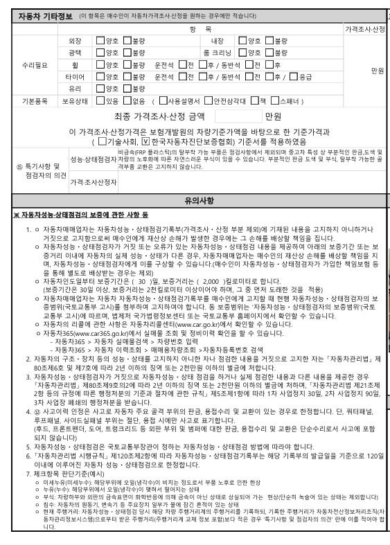 Подробное состояние автомобиля и другая информация