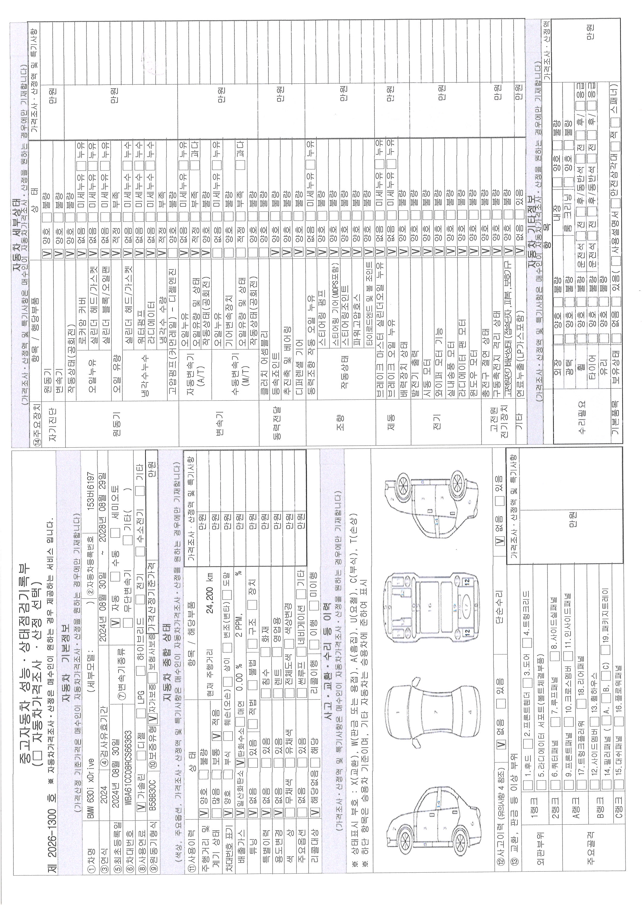 Основная информация и общее состояние / история аварий и ремонтов