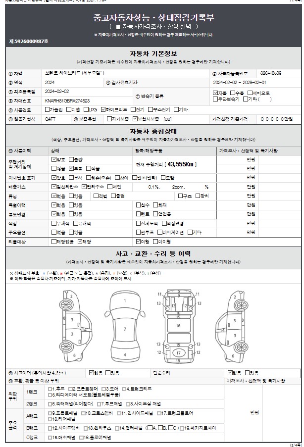 Основная информация и общее состояние / история аварий и ремонтов