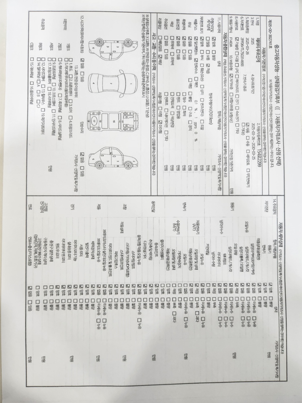 Основная информация и общее состояние / история аварий и ремонтов