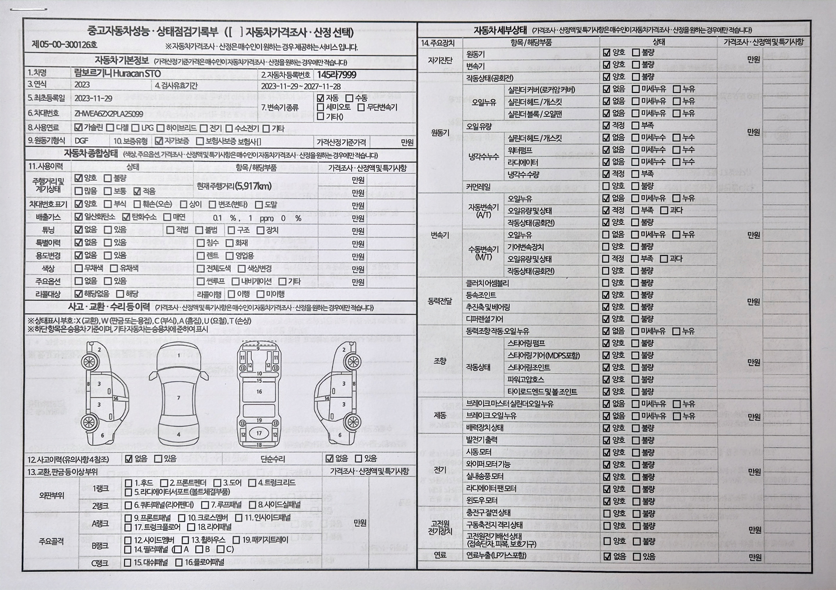 Основная информация и общее состояние / история аварий и ремонтов