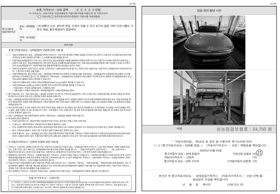Детальное состояние автомобиля