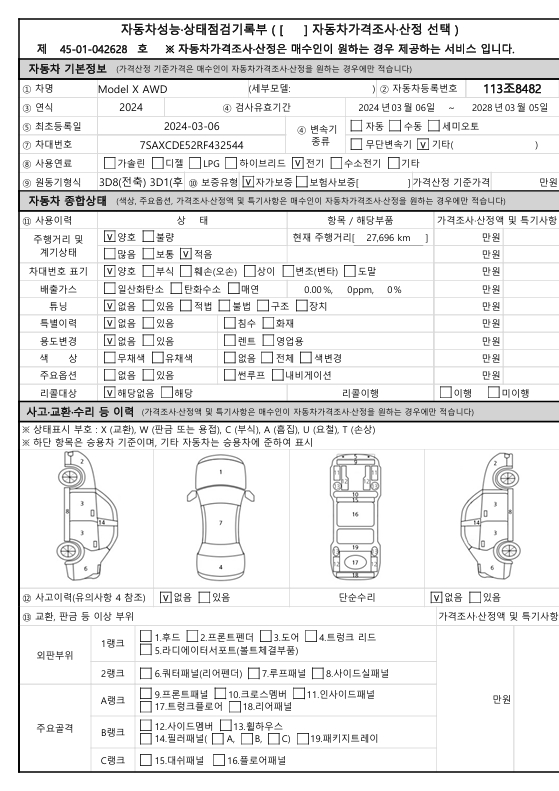 Основная информация и общее состояние / история аварий и ремонтов