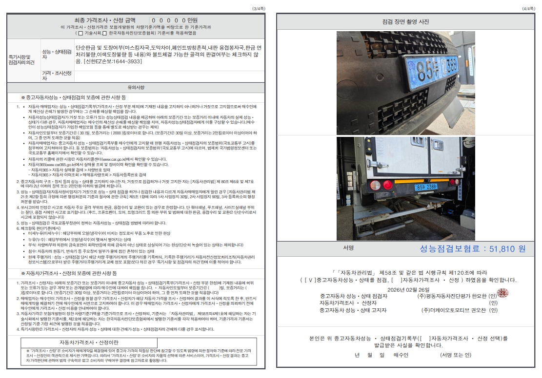 Детальное состояние автомобиля