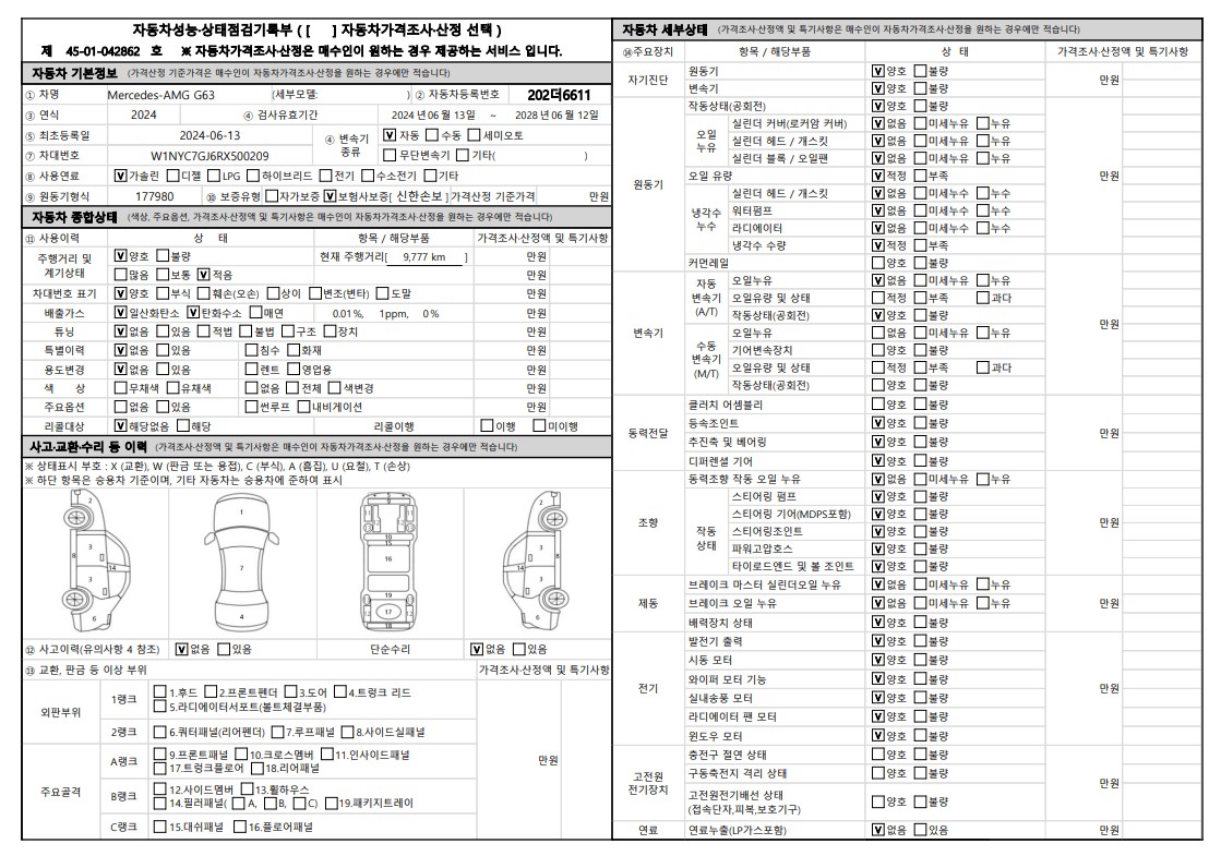 Основная информация и общее состояние / история аварий и ремонтов