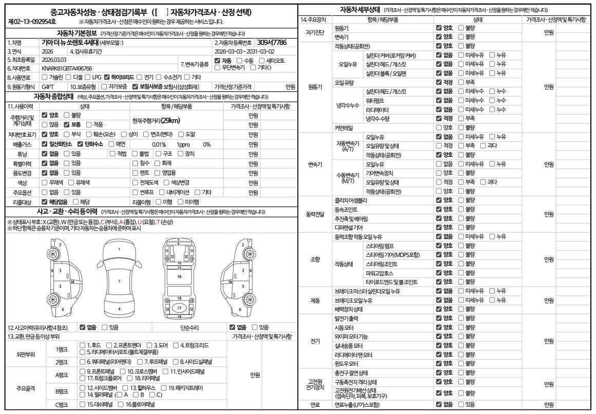 Основная информация и общее состояние / история аварий и ремонтов