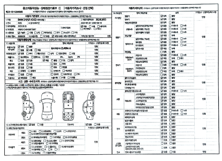 Основная информация и общее состояние / история аварий и ремонтов