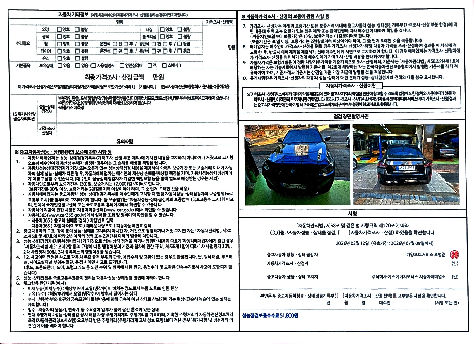 Детальное состояние автомобиля