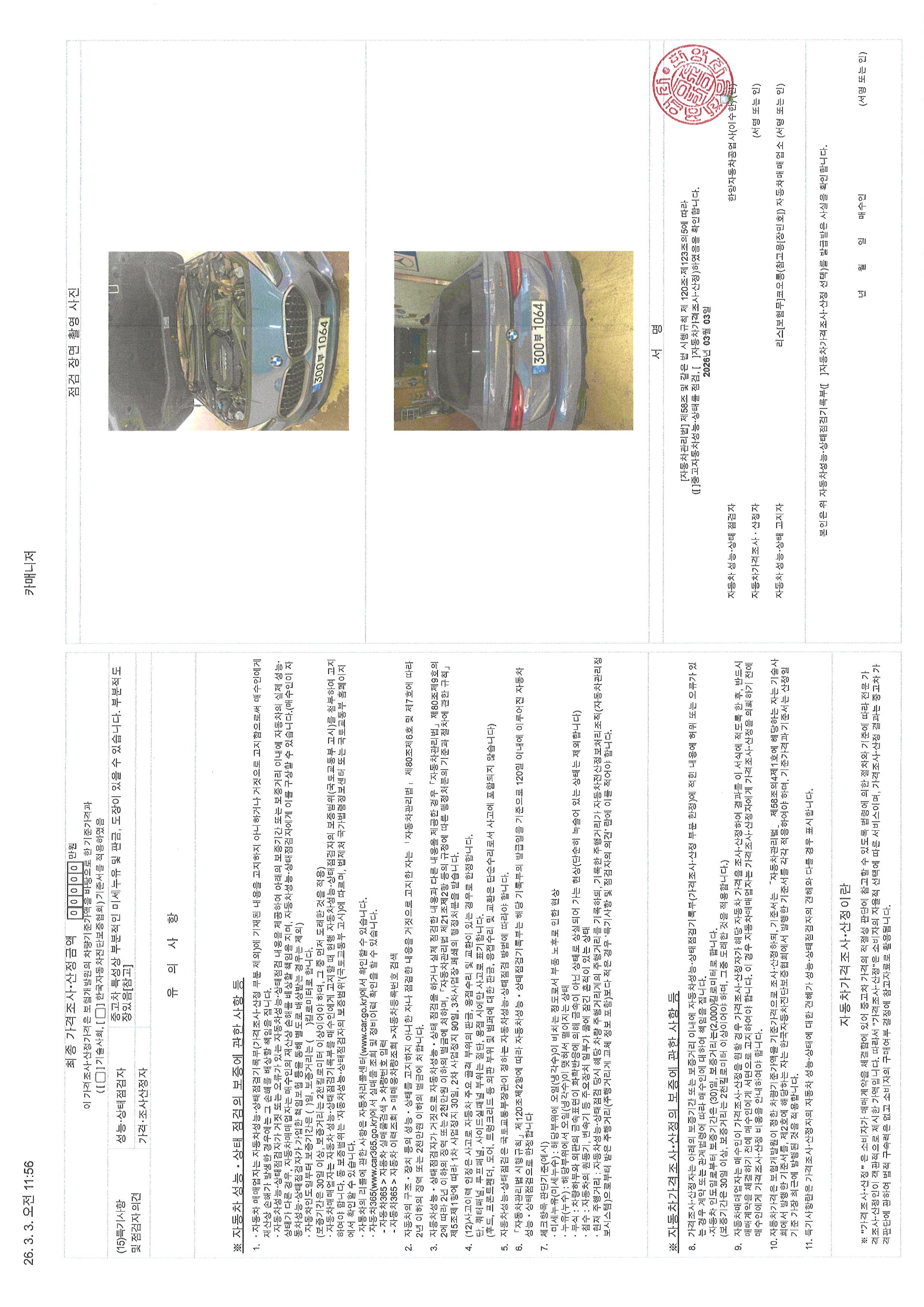 Детальное состояние автомобиля