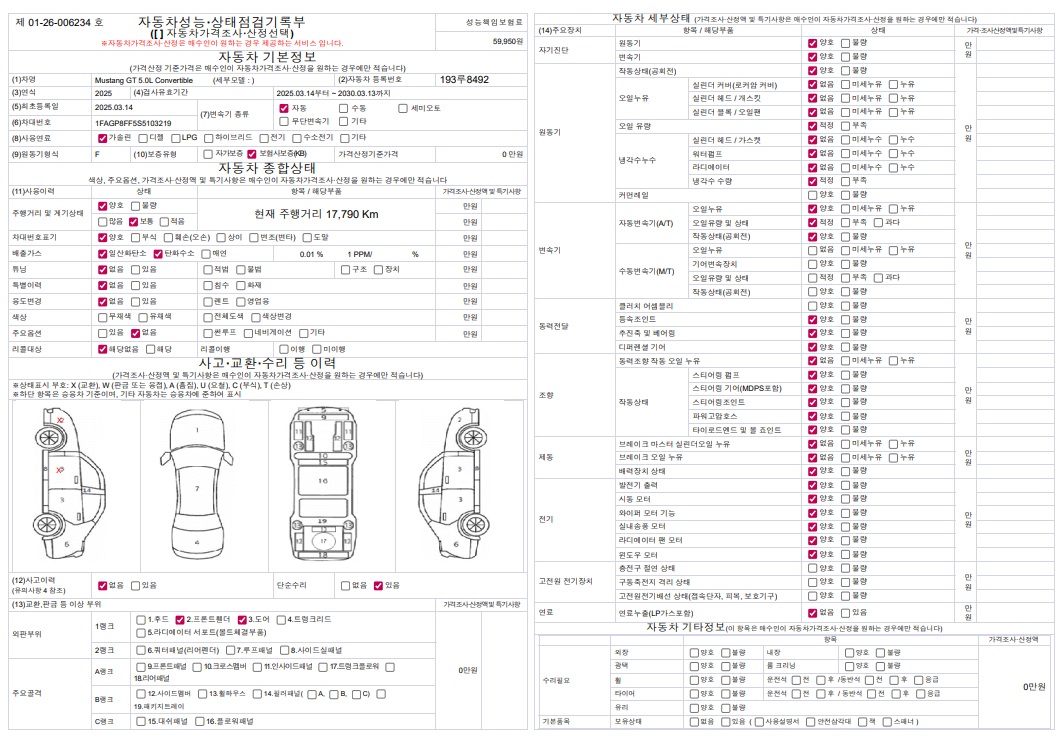 Основная информация и общее состояние / история аварий и ремонтов