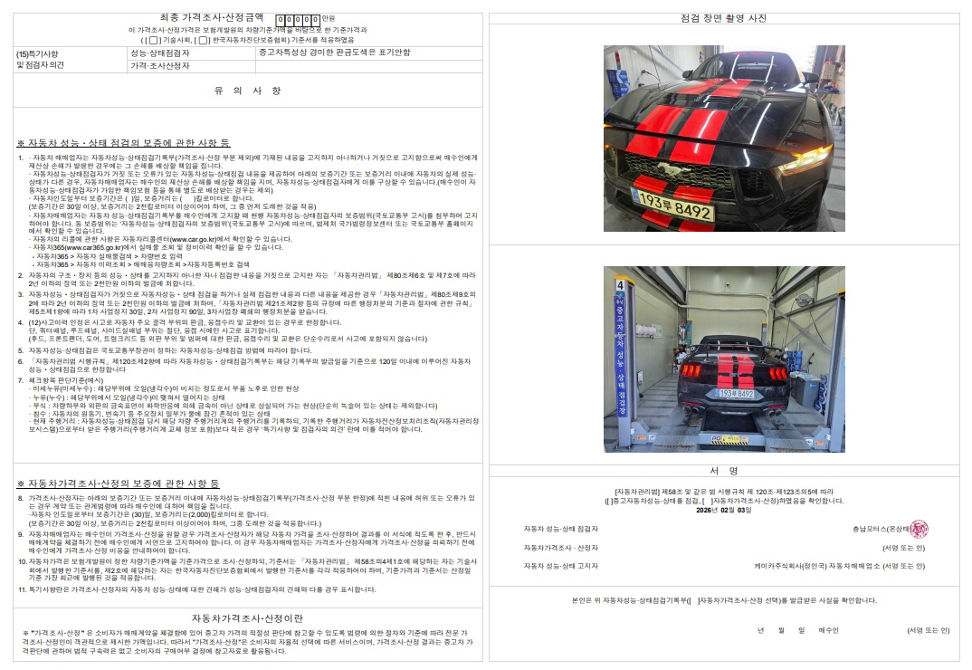 Детальное состояние автомобиля