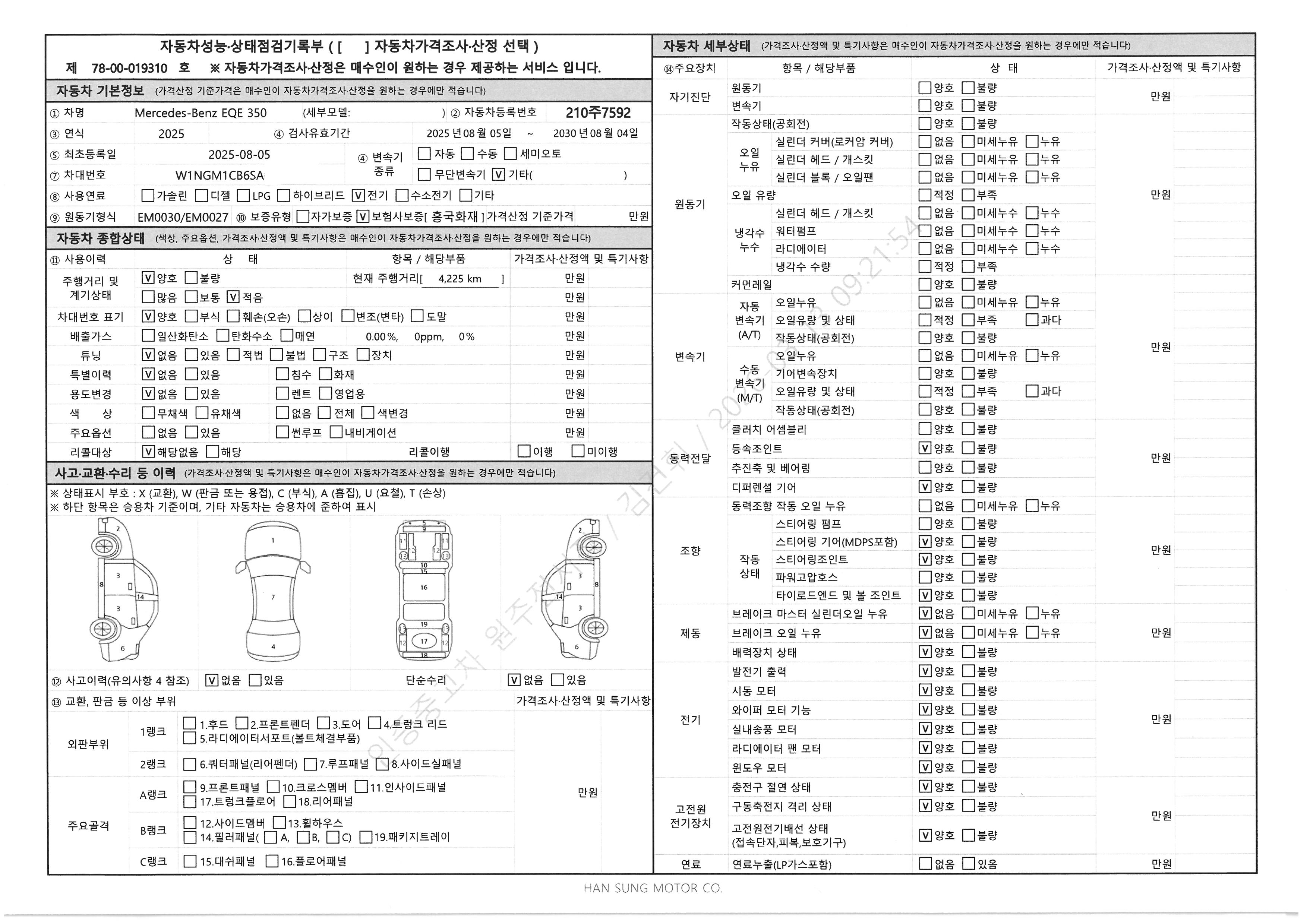 Основная информация и общее состояние / история аварий и ремонтов