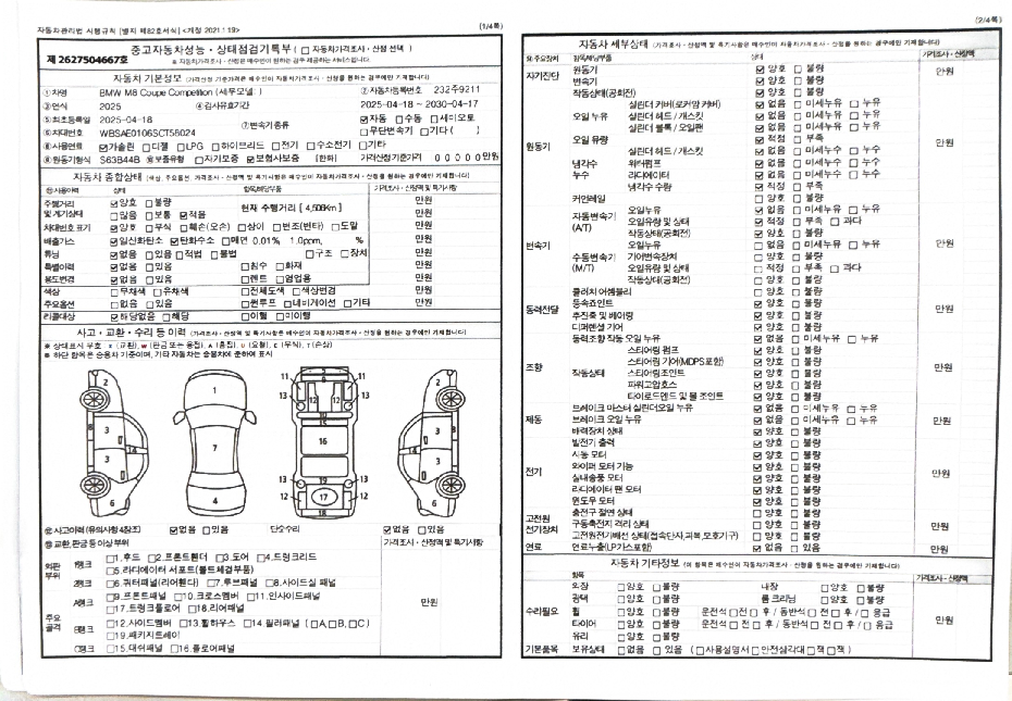Основная информация и общее состояние / история аварий и ремонтов