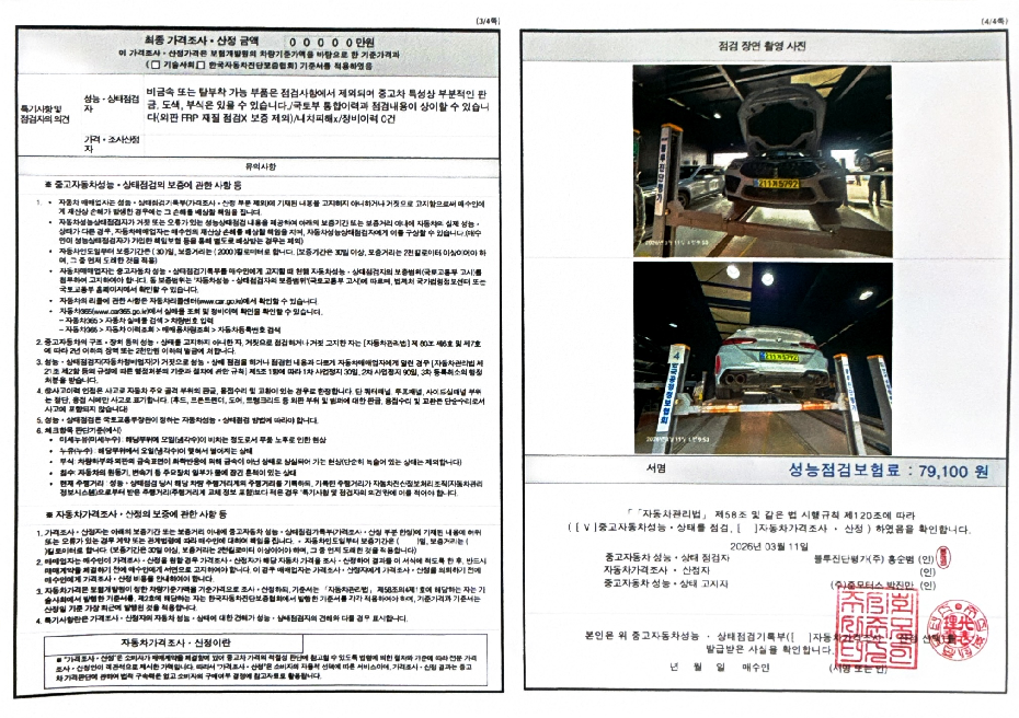 Детальное состояние автомобиля