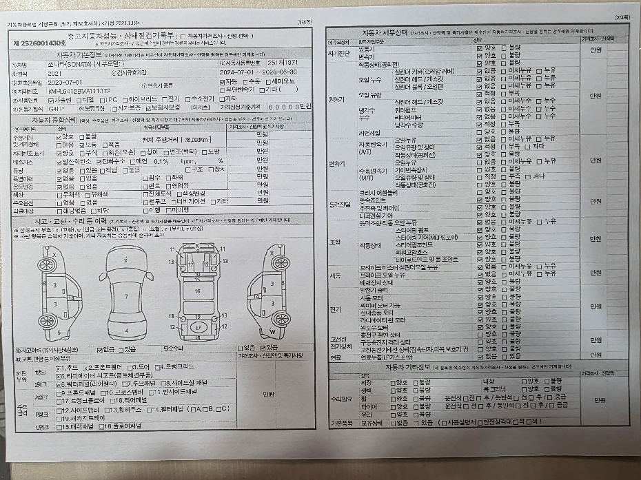 Основная информация и общее состояние / история аварий и ремонтов