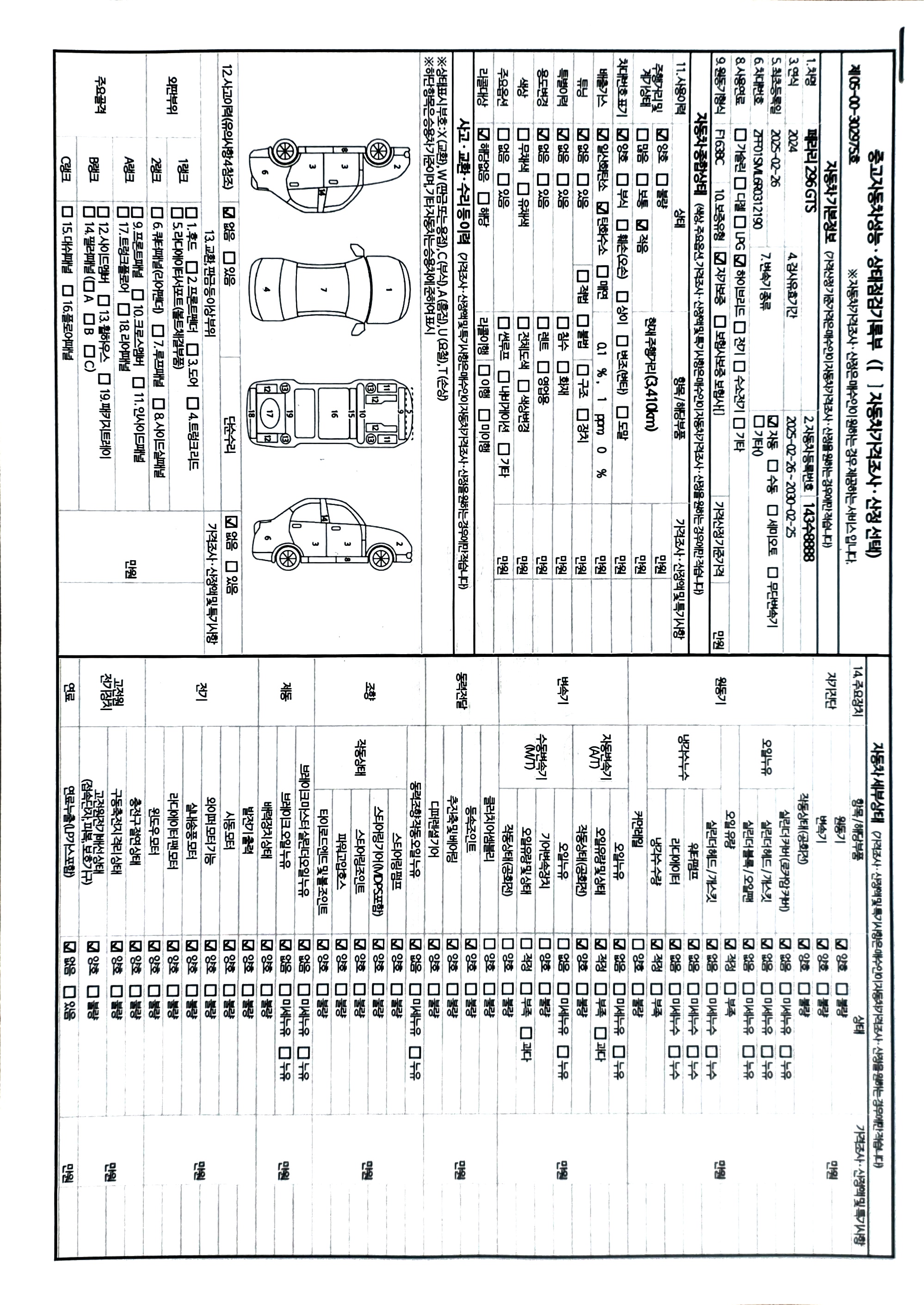 Основная информация и общее состояние / история аварий и ремонтов