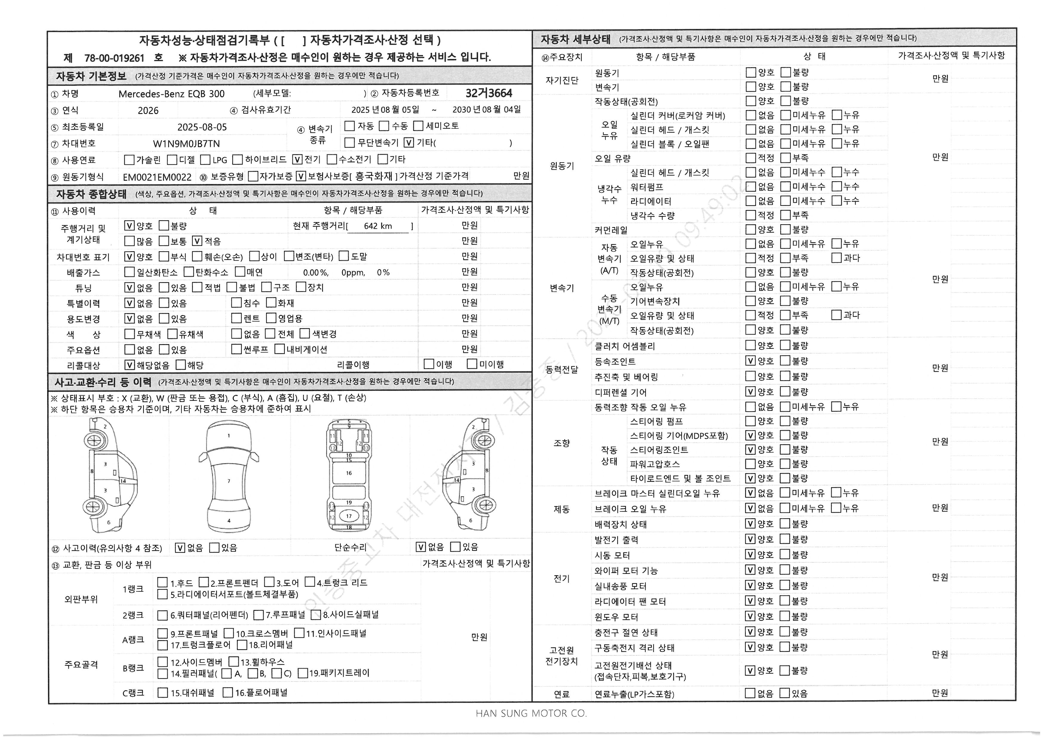 Основная информация и общее состояние / история аварий и ремонтов