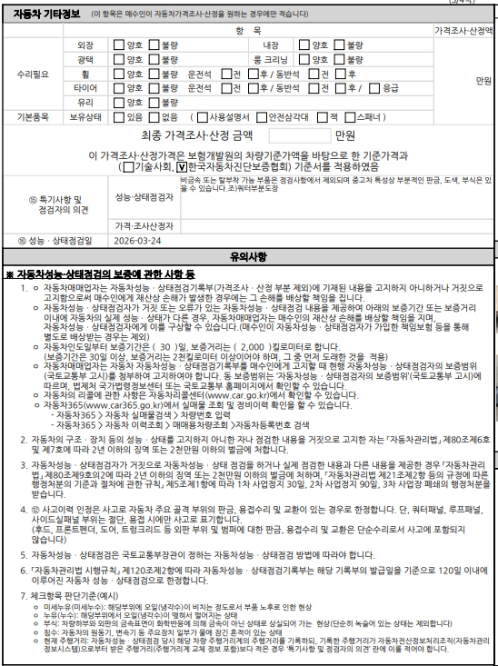 Подробное состояние автомобиля и другая информация