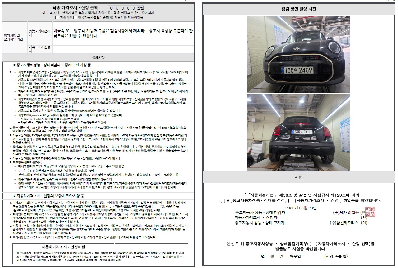 Детальное состояние автомобиля