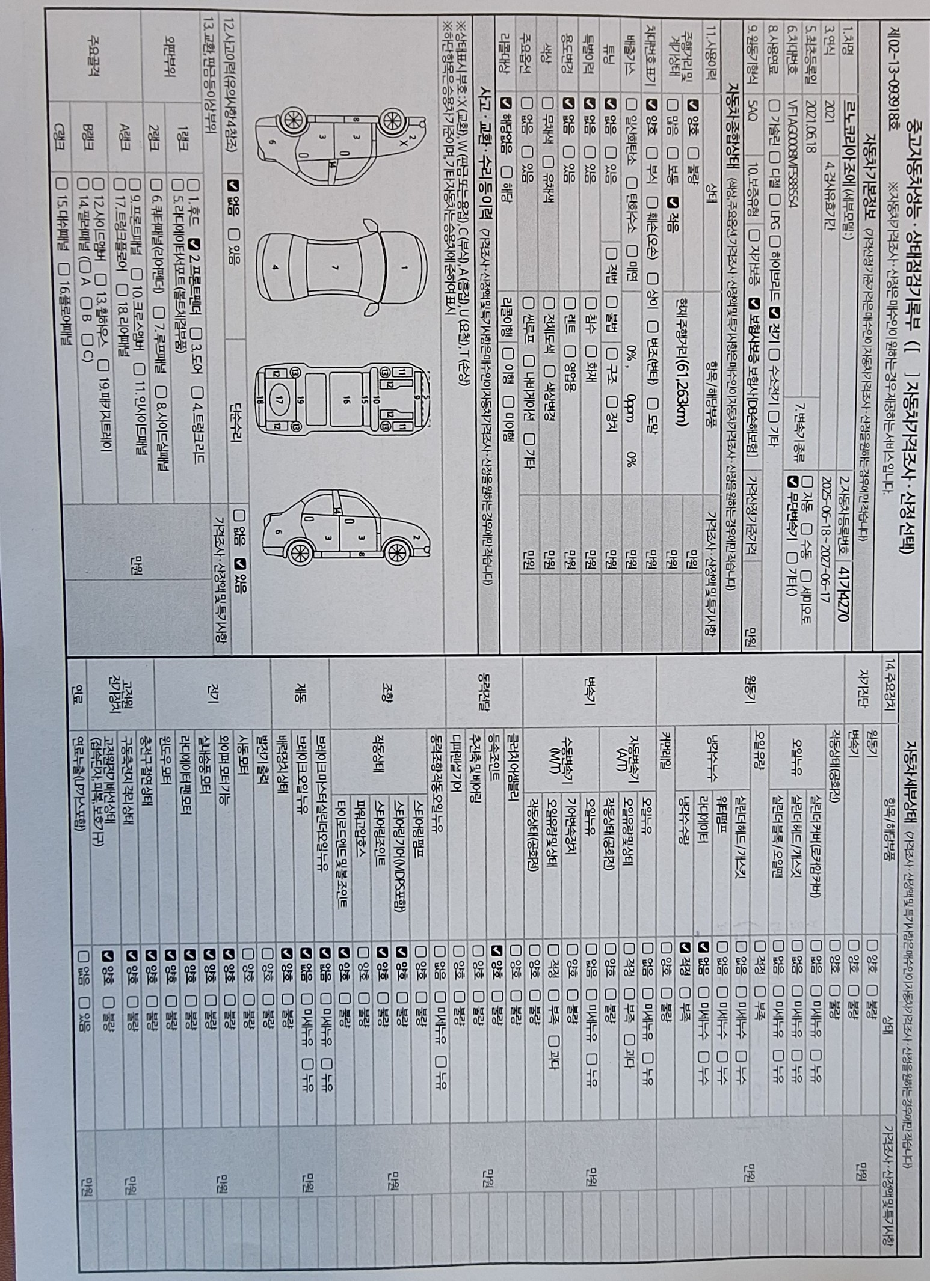 Основная информация и общее состояние / история аварий и ремонтов