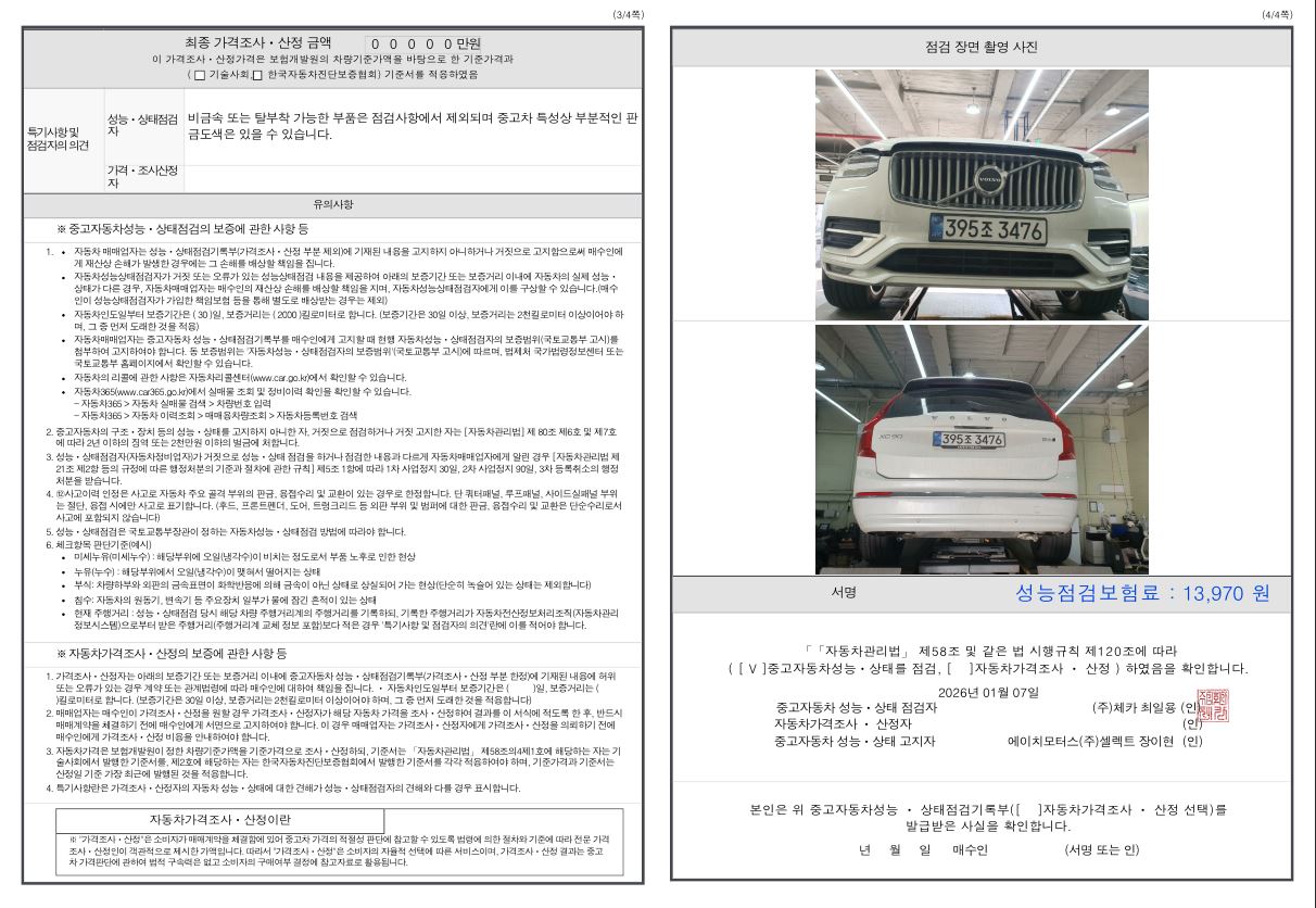 Детальное состояние автомобиля