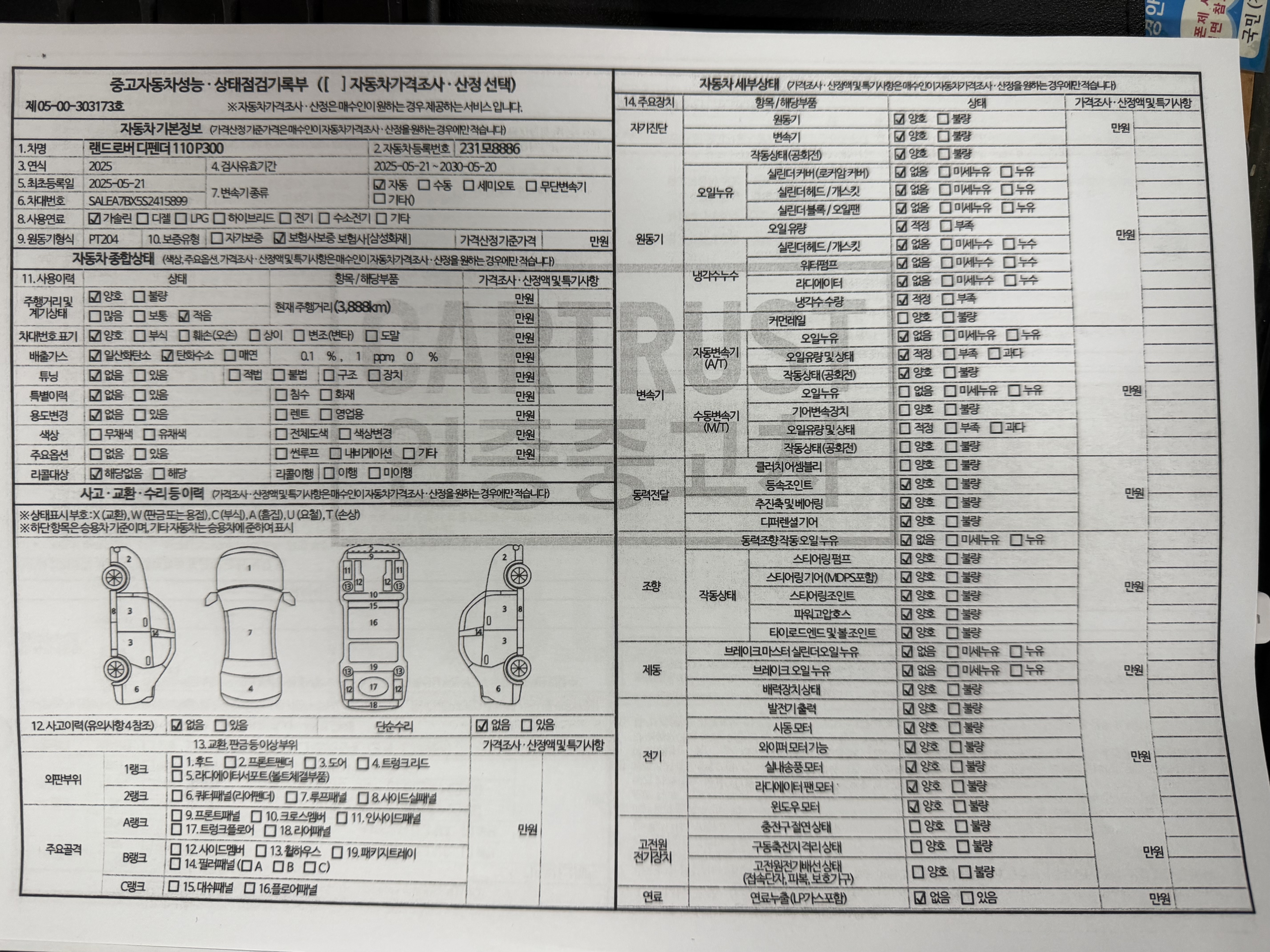 Основная информация и общее состояние / история аварий и ремонтов