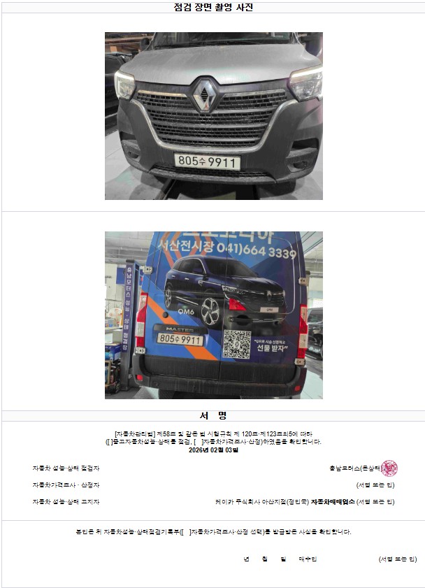 Фотографии, сделанные во время проверки, подписи