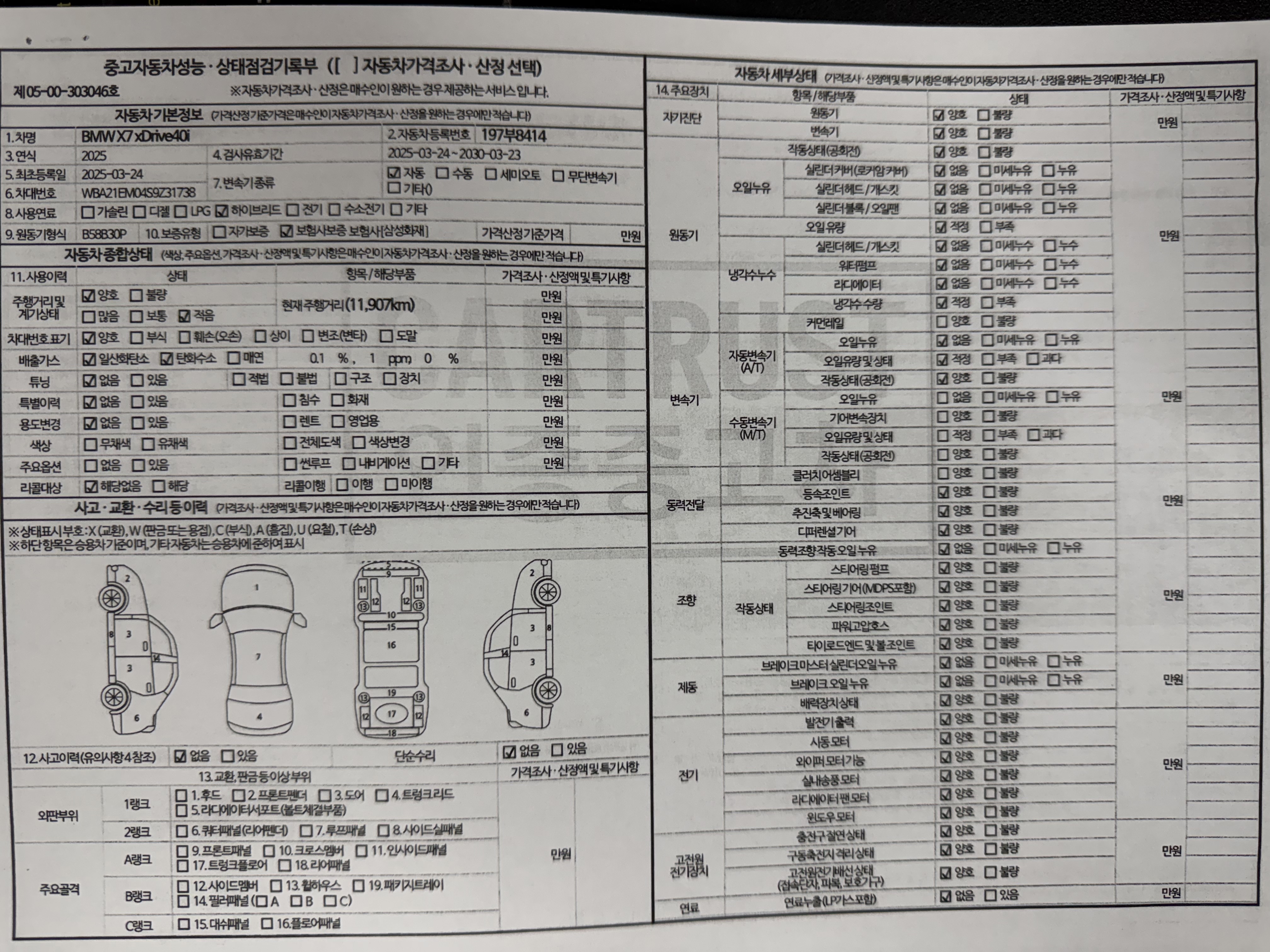 Основная информация и общее состояние / история аварий и ремонтов