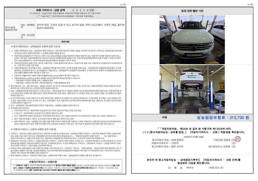 Детальное состояние автомобиля