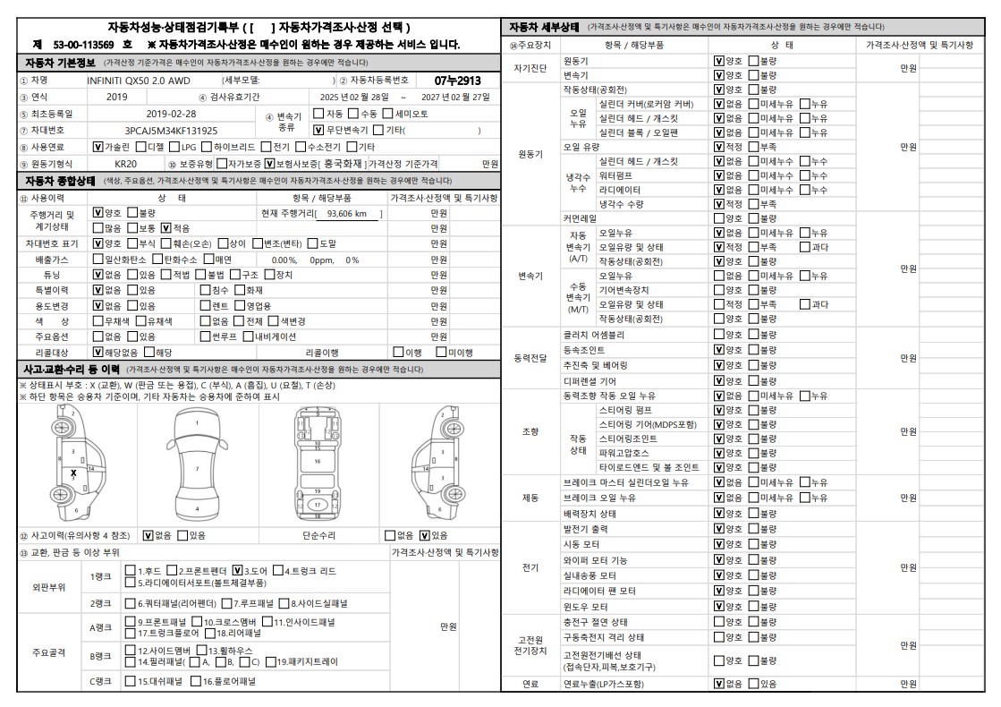 Основная информация и общее состояние / история аварий и ремонтов