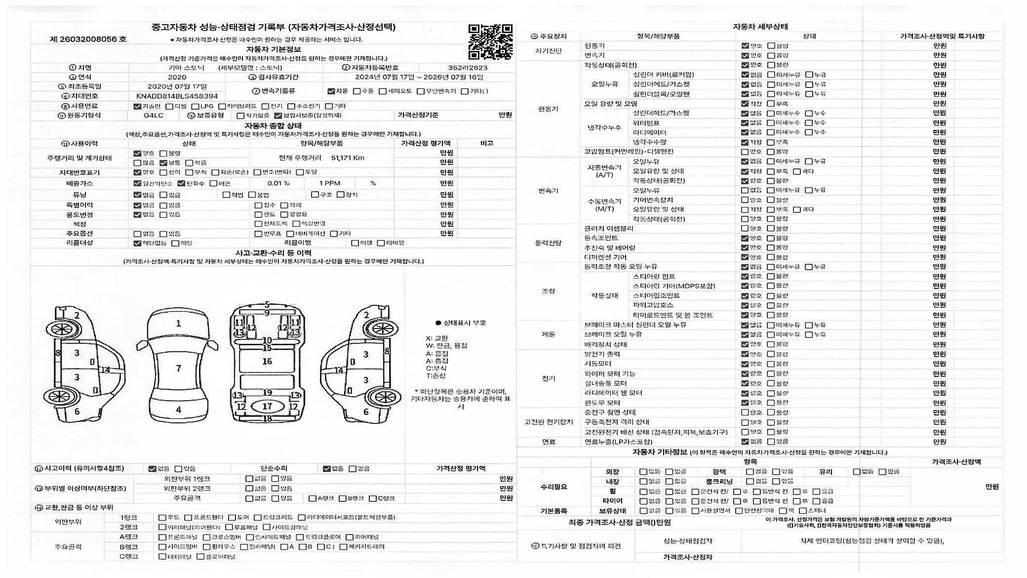 Основная информация и общее состояние / история аварий и ремонтов