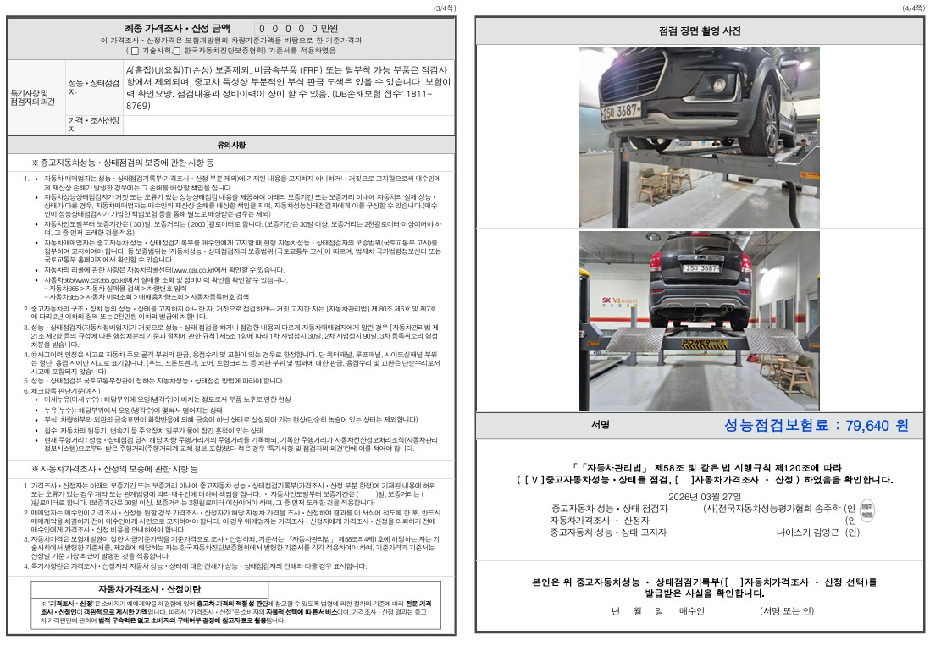 Детальное состояние автомобиля