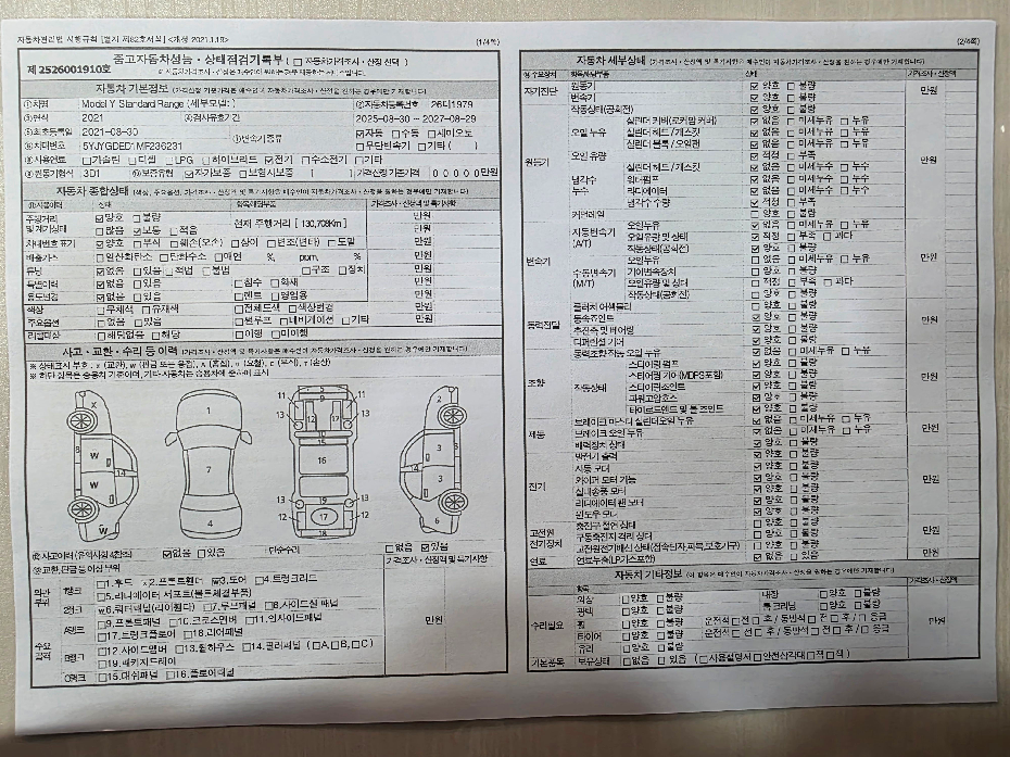 Основная информация и общее состояние / история аварий и ремонтов