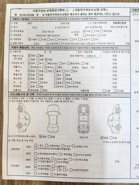 Основная информация и общее состояние / история аварий и ремонтов