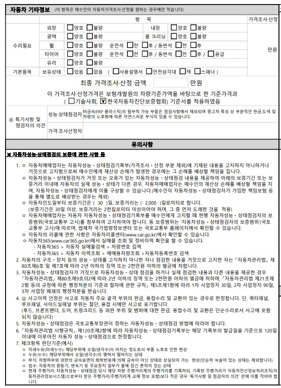 Подробное состояние автомобиля и другая информация