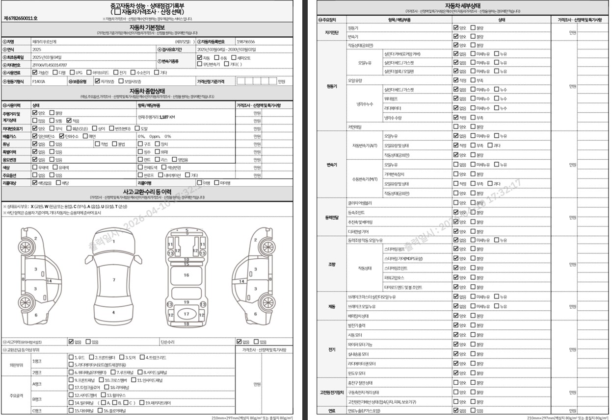 Основная информация и общее состояние / история аварий и ремонтов