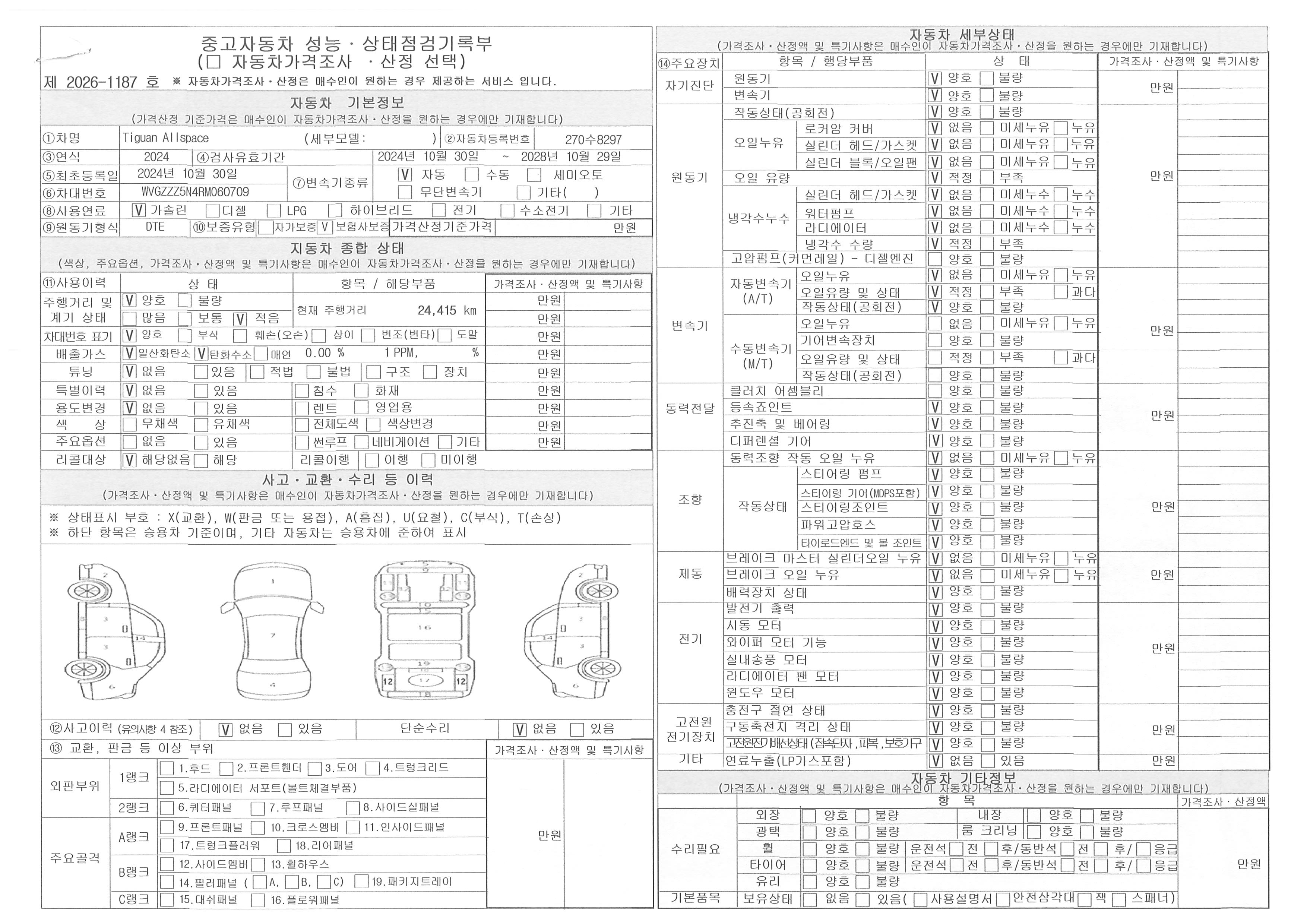 Основная информация и общее состояние / история аварий и ремонтов