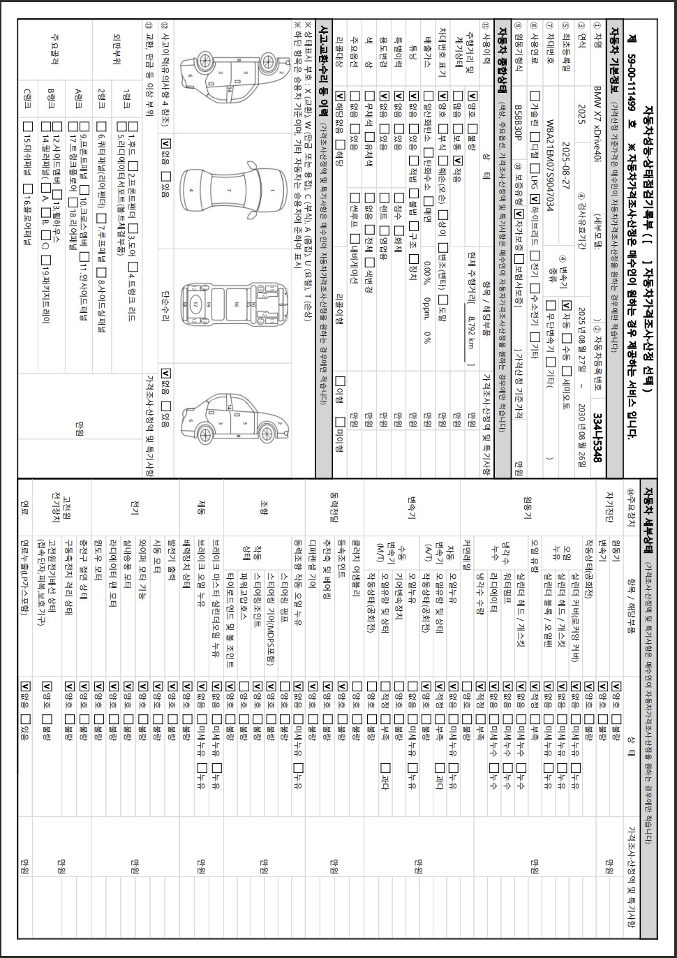 Основная информация и общее состояние / история аварий и ремонтов