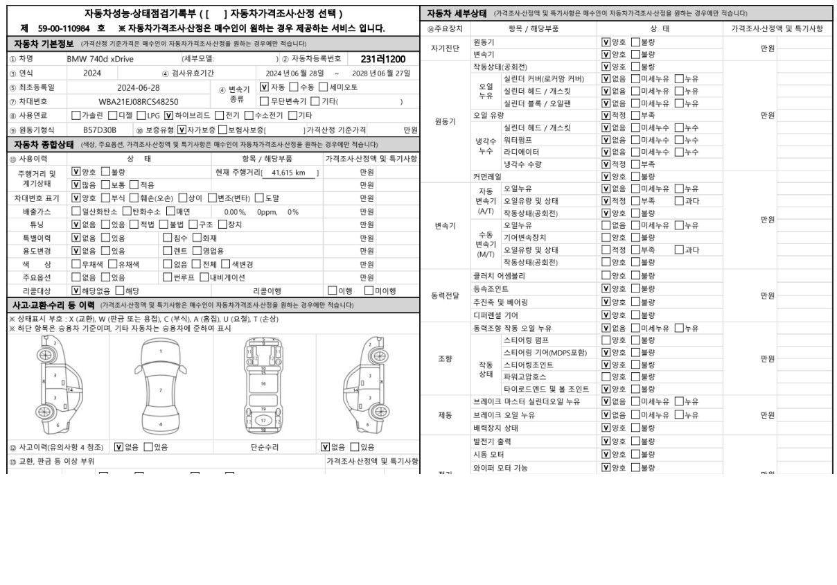 Основная информация и общее состояние / история аварий и ремонтов
