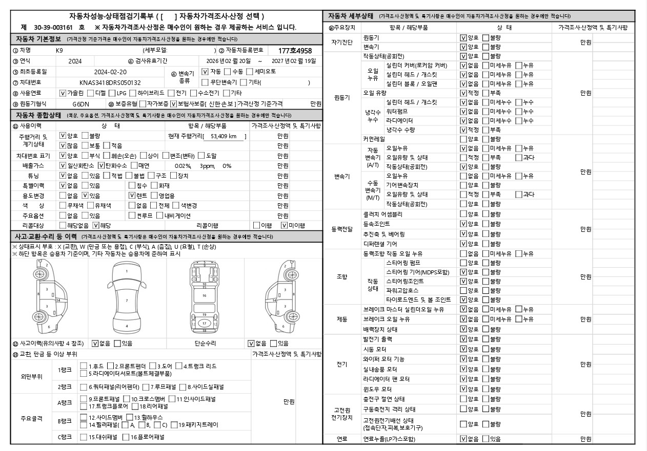 Основная информация и общее состояние / история аварий и ремонтов